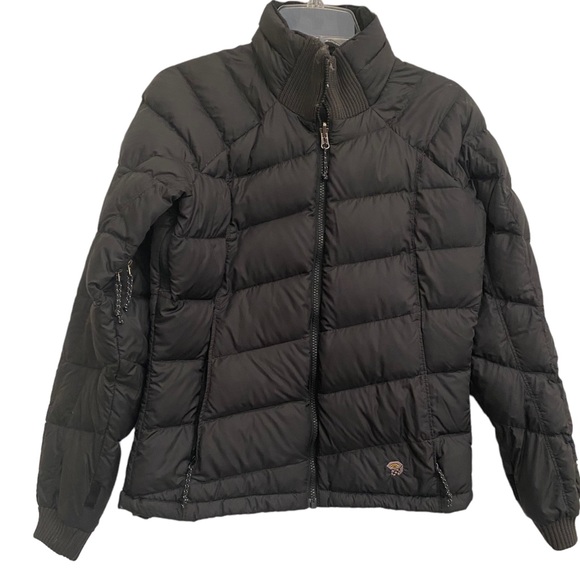 WOMEN MOUNTAIN HARDWEAR Lightweight Size S/P Petite Down-filled Black Jacket - Picture 2 of 9